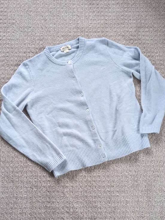 Calvin Klein Sweaters - NWOT! PRISTINE Calvin Klein Wool Blend Light Blue Classic Cardigan, Size M